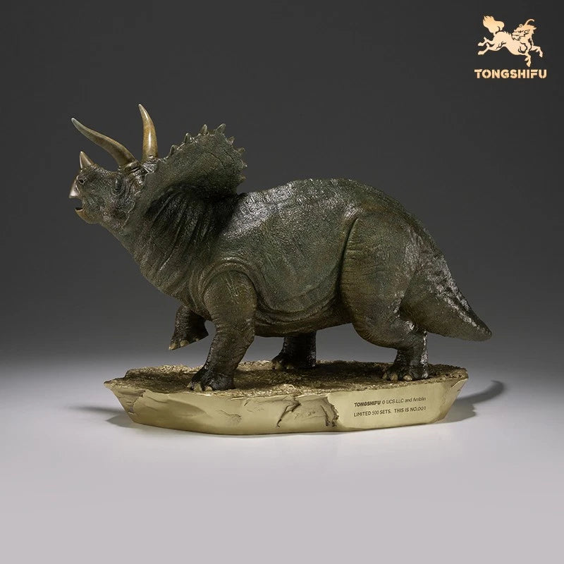 Limited 1:20 Triceratops Dinosaur Brass Statue Model Figure Collectible Display 07FC0E-D4 - KOEEK