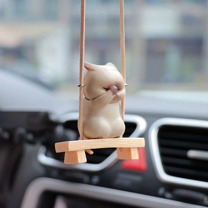 Creative Cartoon Car Hanging Ornament Cute Interior Car Accessory Decor 07FC0E-D4 - KOEEK