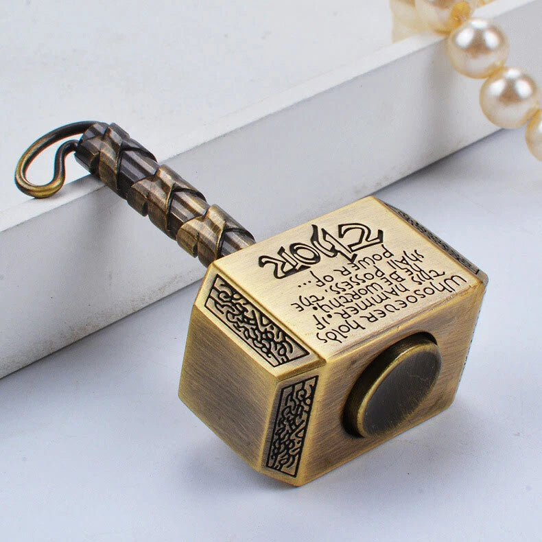 Thor Hammer All Metal Fidget Spinner Toy EDC Boys Girls Kids Adults ADHD Focus 07FC0E-D4 - KOEEK