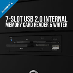 new SABRENT 74 in 1 3.5 Inch Internal Flash Supports 74 Memory Type, Black,Silver SABRENT - KOEEK