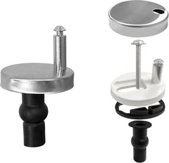 new Quacc 2 PCS Toilet Seat Hinge Fixings, Quick Release Top Silver QUACC - KOEEK