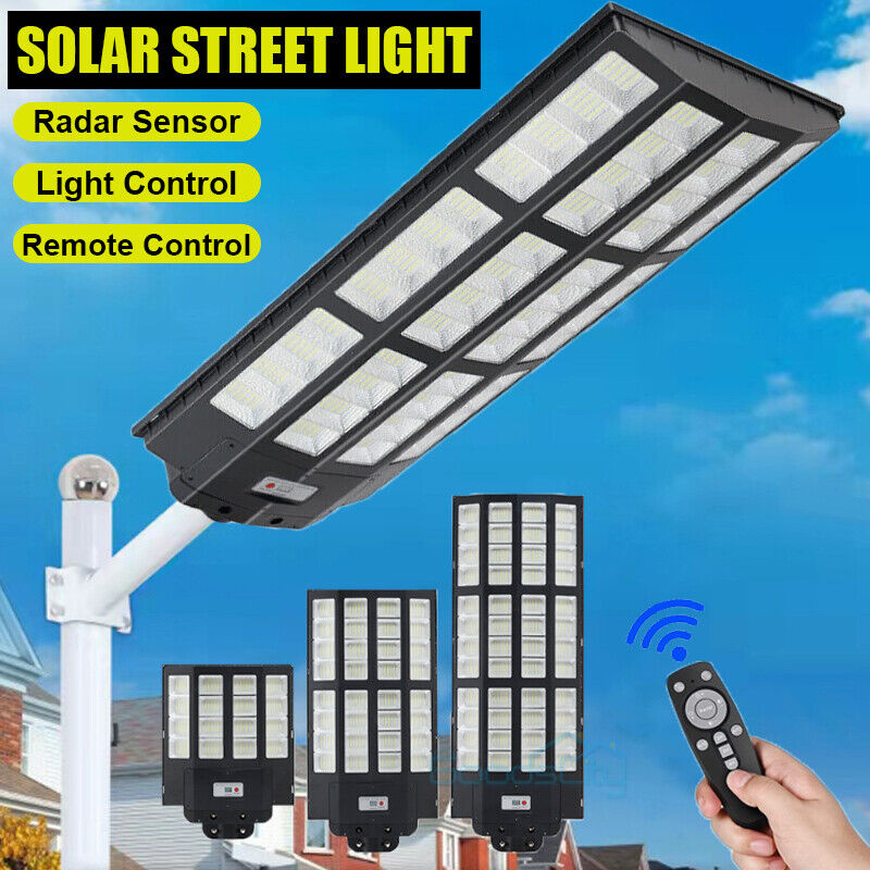 nye kommercielle Solar Street Lights Outdoor Dusk to Dawn Super Bright 1680 LED-lampe