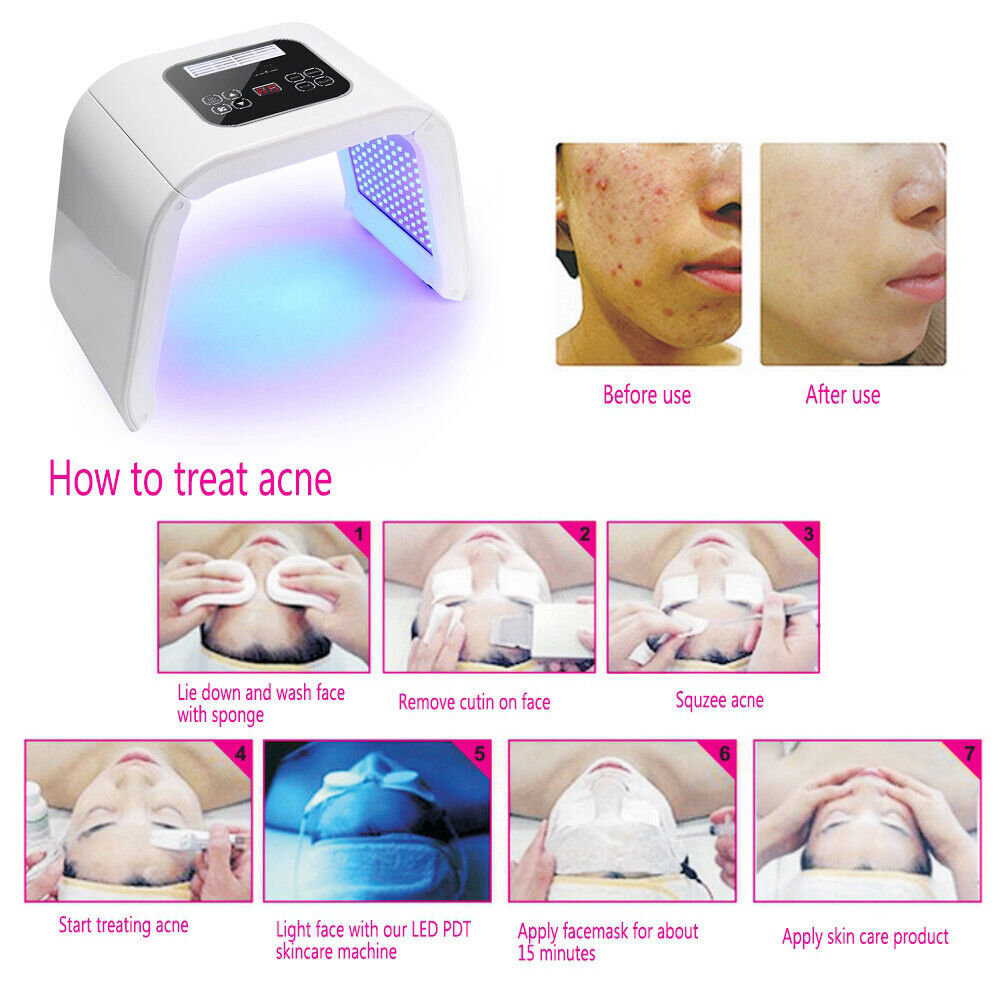 ny PDT 4Colors LED Light Photodynamic Facial Skin Care Rejuvenation Photon