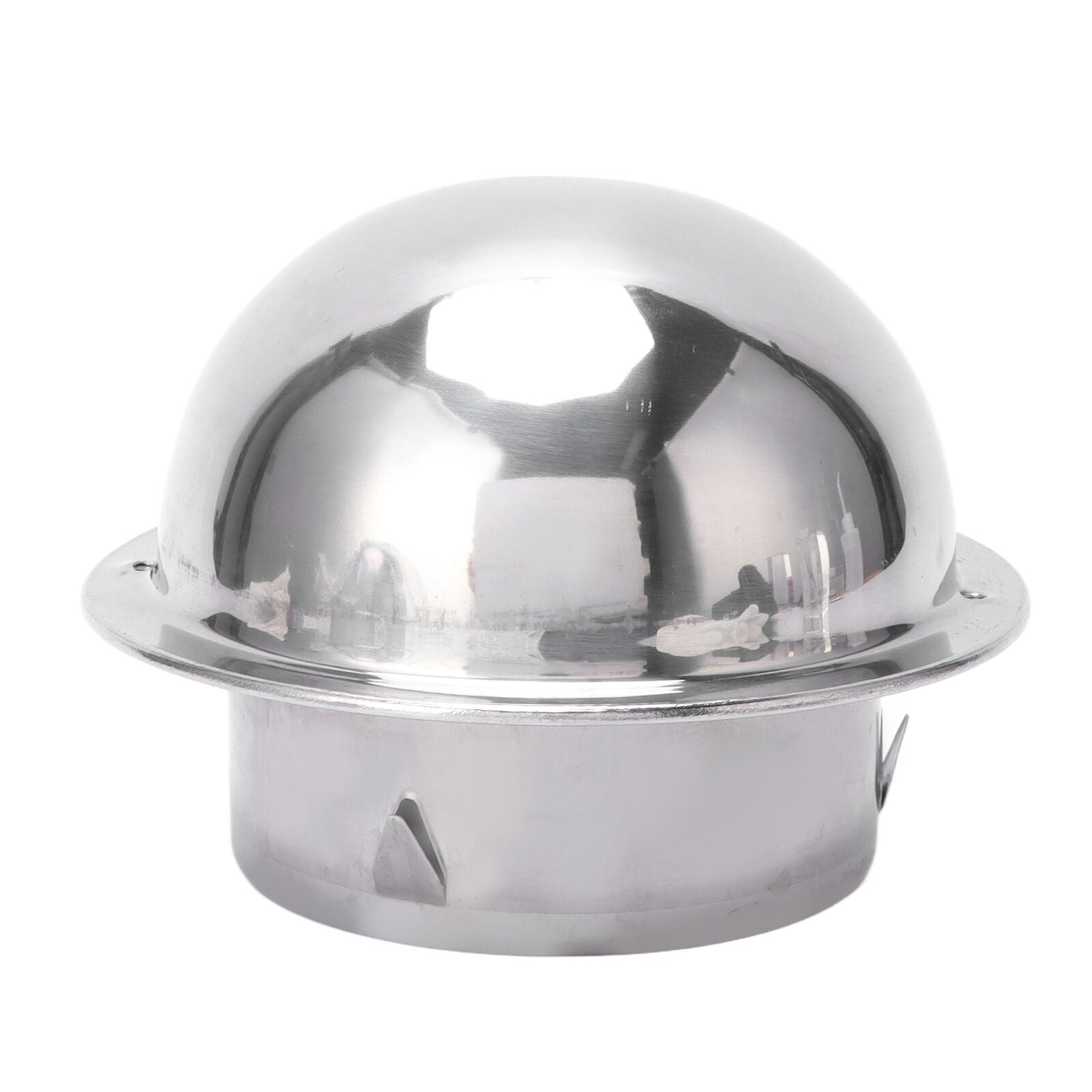 new 4in Stainless Steel Vent Hood Exterior Wind Cover Vent Cover Outlet Accessory koeek - KOEEK