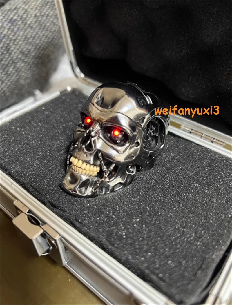 STOCK! Terminator T2 T800 ENDOSKELETON 1/4 Scale Figure Skull Model LED Eyes 07FC0E-D4 - KOEEK