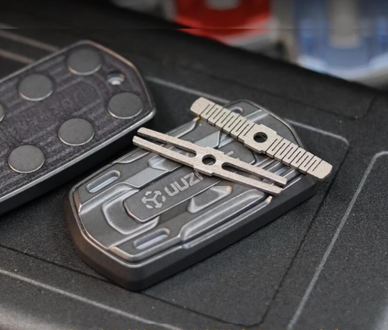 Titanium EDC Metal Fidget Push Slider Toys Adult Office Christmas Birthday Gifts 07FC0E-D4 - KOEEK