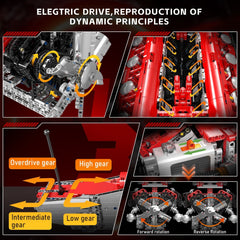 new Mould King 10169 V12 Engine Drive Motor Model Building Block Adult Boy Gift Toy MOULD KING - KOEEK