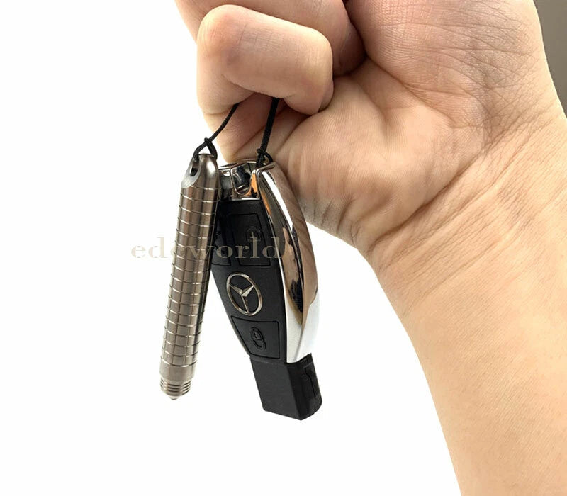 EDC Min TC4 Titanium Keychain Practical Ballpoint Pen Outdoor Travel Pen P-48T 07FC0E-D4 - KOEEK