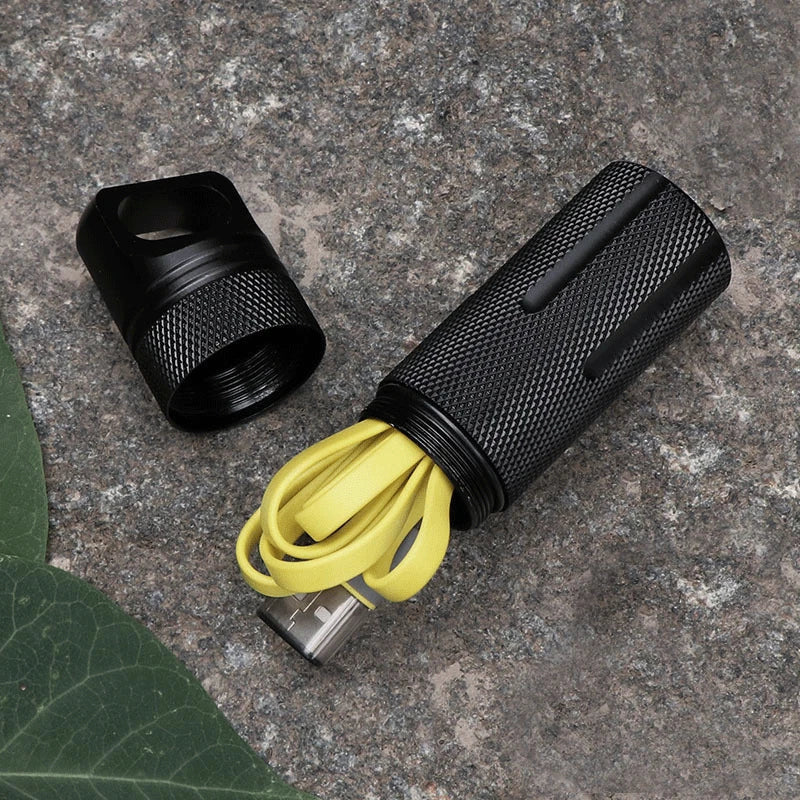 EDC Aluminium Alloy Waterproof Tank Large Capacity Sealed Outdoor Storage Box 07FC0E-D4 - KOEEK