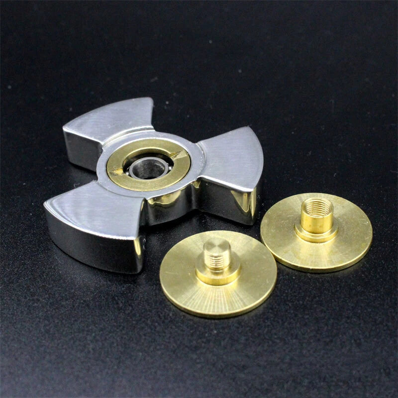 Radiation Three Leaf Fidget Spinner Edc Adult Metal Fidget Toy Adhd Hand Spinner 07FC0E-D4 - KOEEK