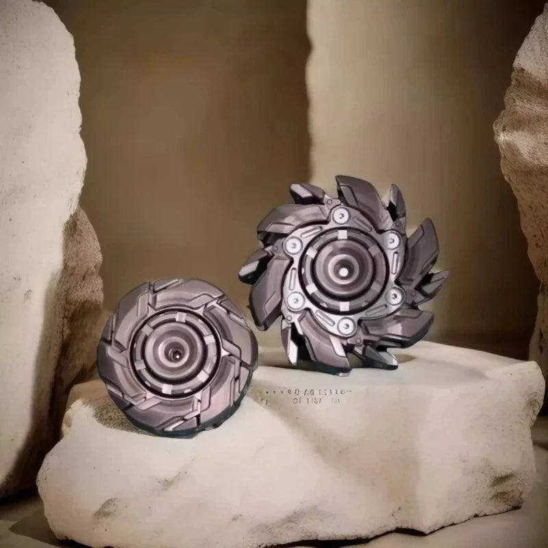 B08 EDC Stainless Steel Stone Wash Fidget Spinner Armor Mechanical Toy 07FC0E-D4 - KOEEK