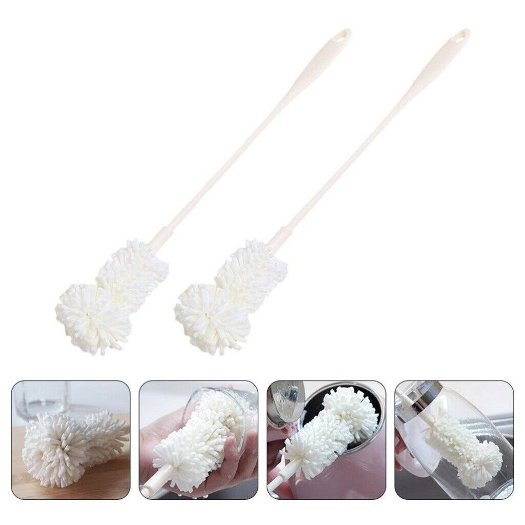 new 2pcs sponge bottle brush Nursing Bottle Brush Cup Sponge Cleaning Brush Bottle koeek - KOEEK