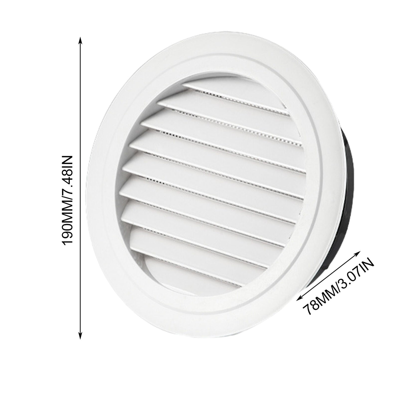 new Round Ceiling Diffuser Vent Grille - Polished Effect Fan Grill 45 Degree Sloping koeek - KOEEK