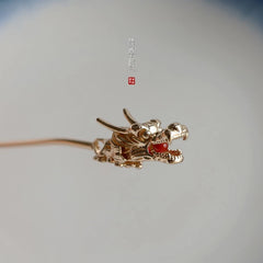 Ancient Hanfu Hairpin Hair Step Shake Headdress Hair Stick Dragon Head Stick A 07FC0E-D4 - KOEEK