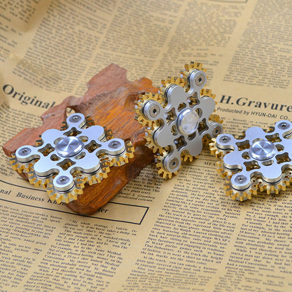 Nine-tooth Linkage Fingertip Toy Gyroscope Spinning Top Gearwheel Adult EDC Toy 07FC0E-D4 - KOEEK