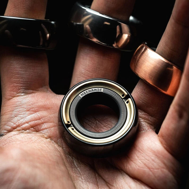 Fidget Spinner LAUTIE Mechanic Ring Fingertip Ratchet Fidget EDC Toys 07FC0E-D4 - KOEEK