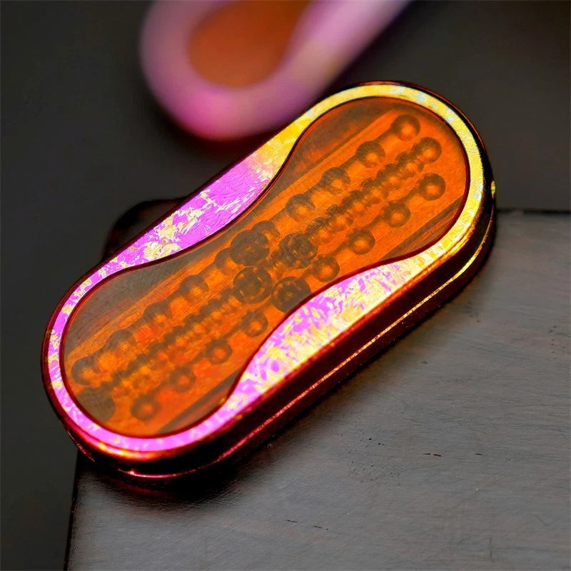 Stylish Crystal Titanium EDC Fidget Slider Fun Mechanical Fidget Toys Idea Gifts 07FC0E-D4 - KOEEK