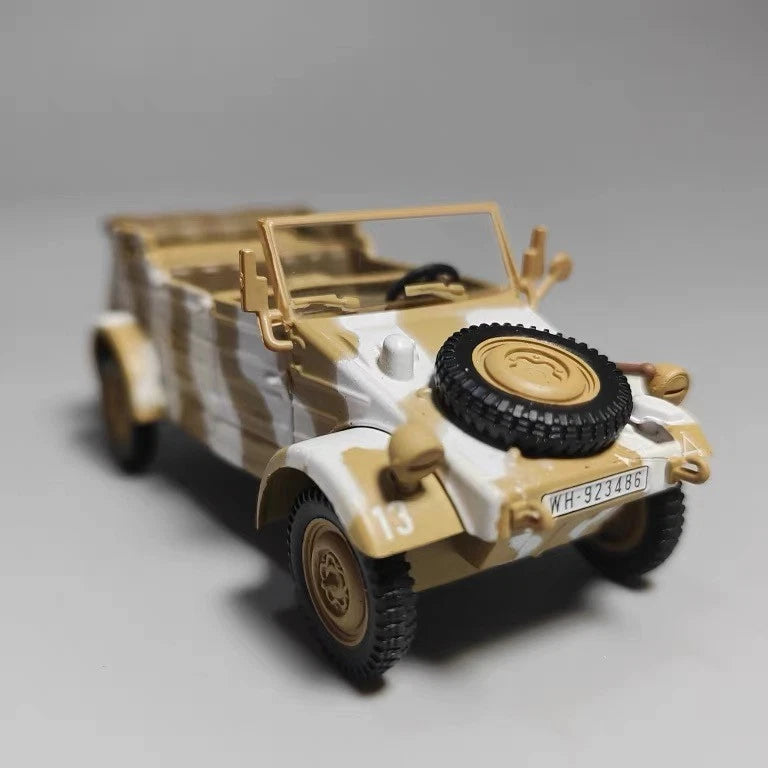 1:43 WWII German VW82 Kubelwagen Military Jeep Diecast Model Wehrmacht Display 07FC0E-D4 - KOEEK