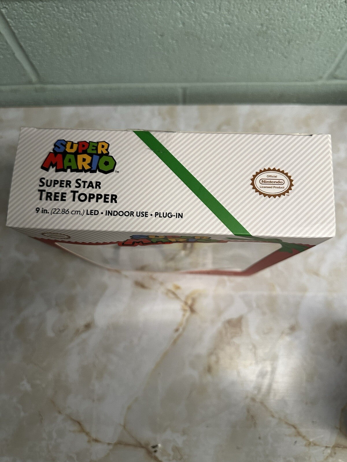 - Super Mario LED 10" Light Up Desktop Tree & 9" Super Star Tree Topper 07FC0E-D4 - KOEEK