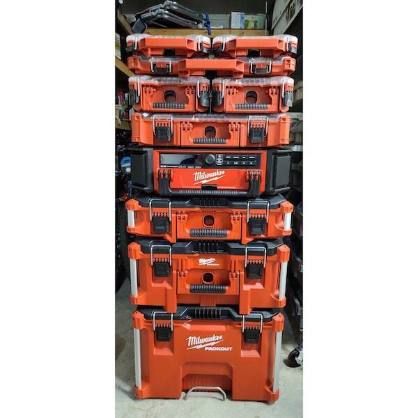 new Milwaukee Tool 48-22-8431 10 Compartments Packout Tool Case, 16-3/8 In W X Milwaukee - KOEEK