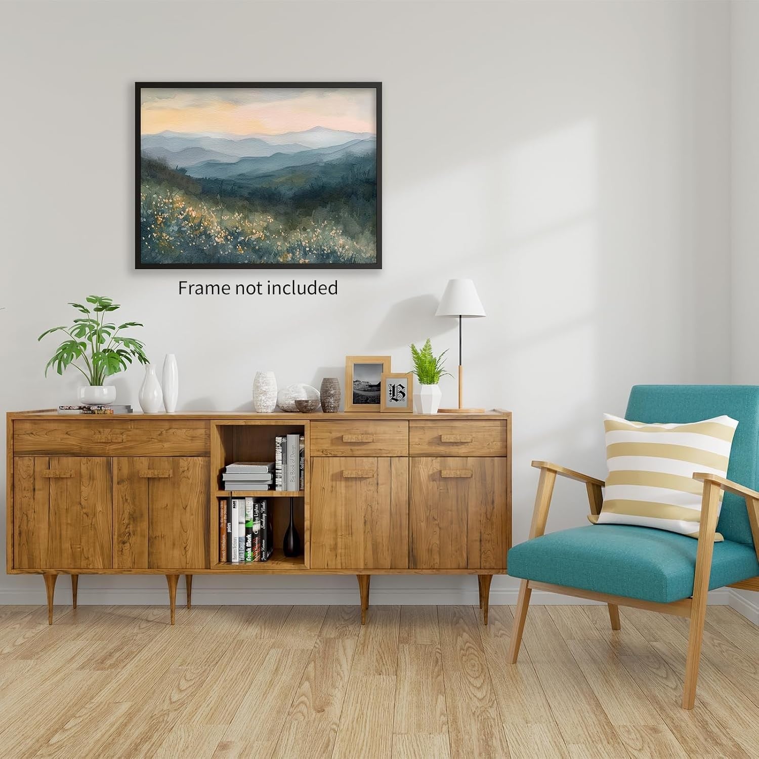 new Appalachian Mountains Wall Art Nature Landscape 16L" x 12W", Multi 07FC0E-D4 - KOEEK
