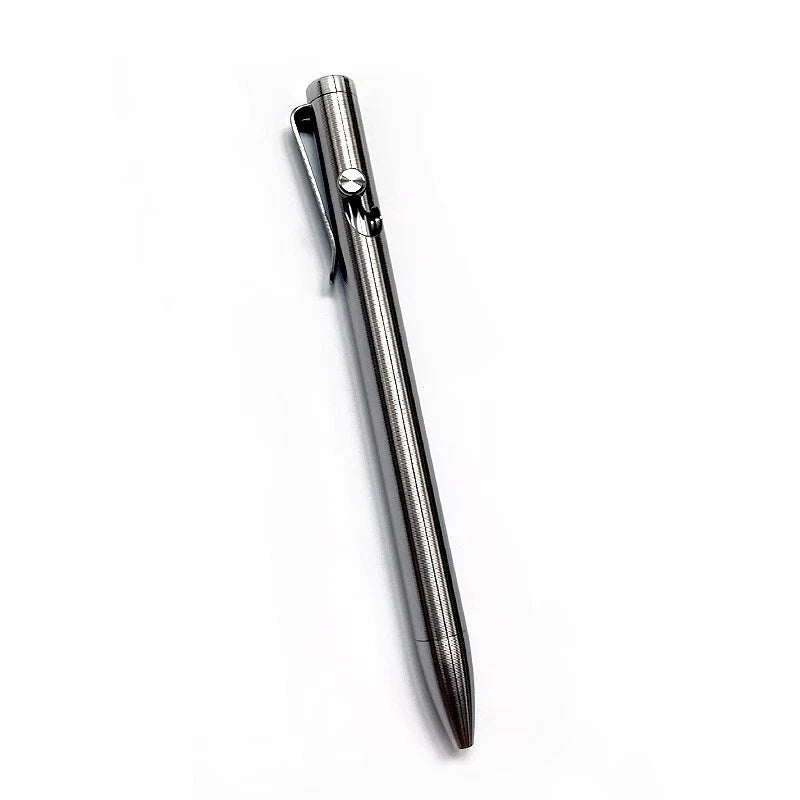 EDC Titanium Alloy Tactical Pen Ballpoint With Writing Multi-functiona Pen Gift- 07FC0E-D4 - KOEEK