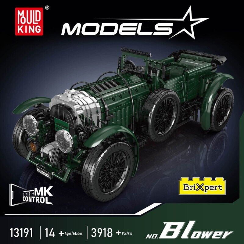 new Mould King 13191 Classic Car Vintage Vehicles Remote Control Building Block Toy MOULD KING - KOEEK