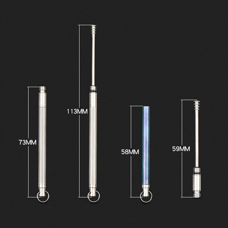 Titanium Alloy Keychain Ear Wax Removal Earpick Outdoor Camping Case EDC Gift 07FC0E-D4 - KOEEK