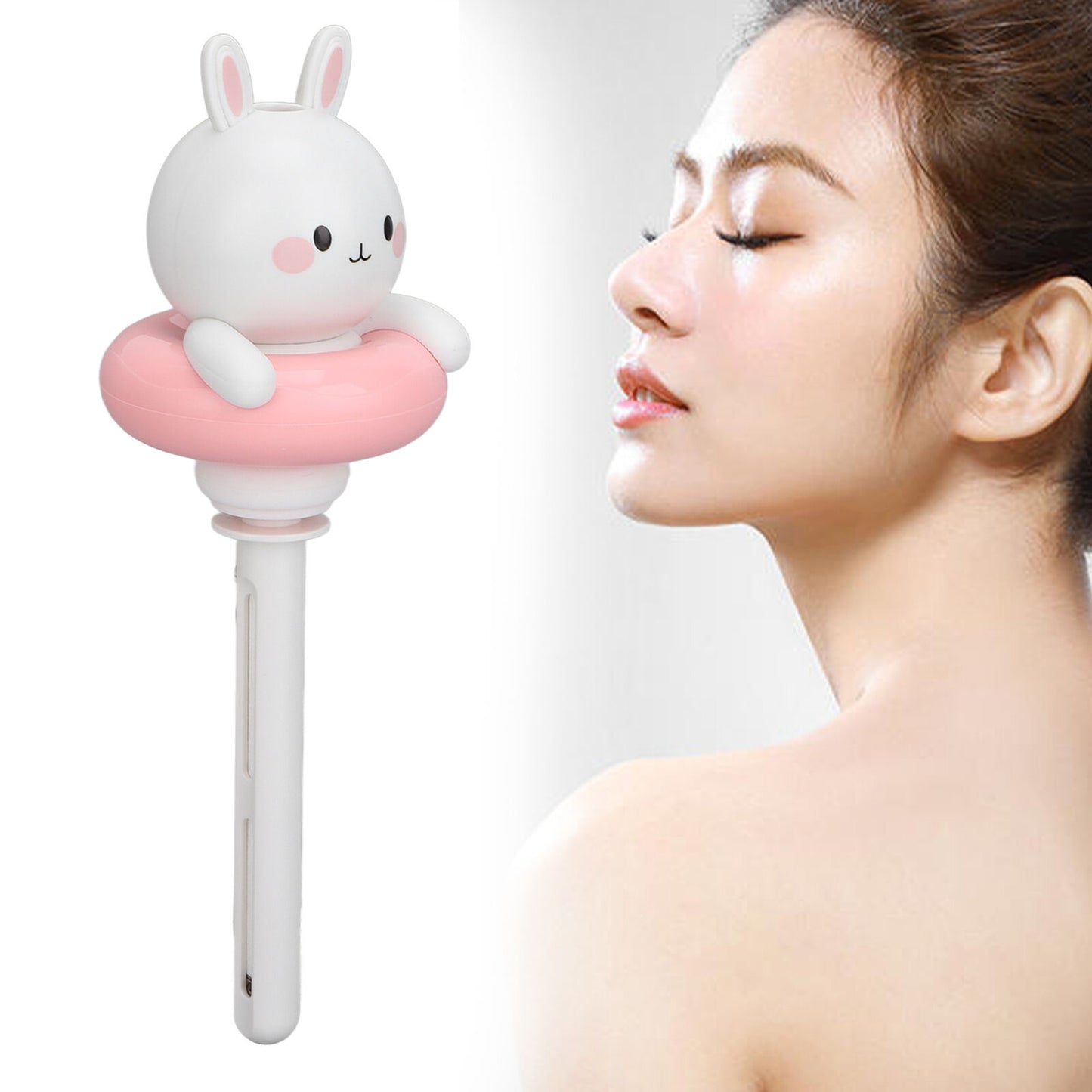 new Humidifier Spray Timing Function Pink Bunny Dry Burning Mist Humidifier HGF koeek - KOEEK