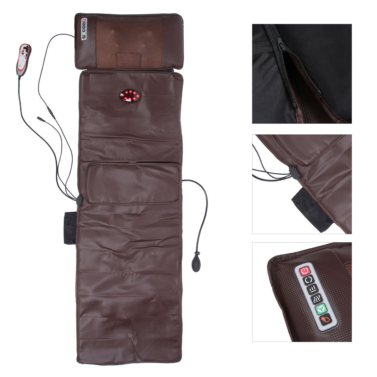 new Electric Massage Pad Whole Vibrating Mat For Neck Leg WaistV(EU Plug ) HGF koeek - KOEEK