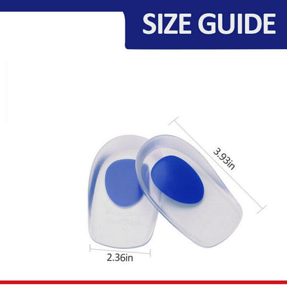 1 Pair High Heel Liner Grip Cushion Protector Foot Shoe Insole Pad Silicone Gel