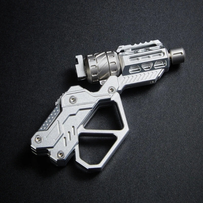 EDC Toy QT-3000 Revolver Push Slider Gun Spinner Button Fingertip Gyro 07FC0E-D4 - KOEEK