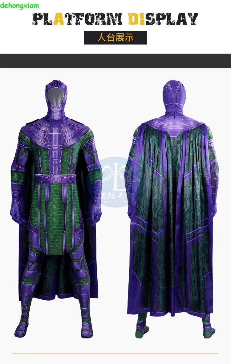 Ant-Man 3 Kang the Conqueror Men Costume Cosplay Bodysuit Cloak Outfit Halloween 07FC0E-D4 - KOEEK