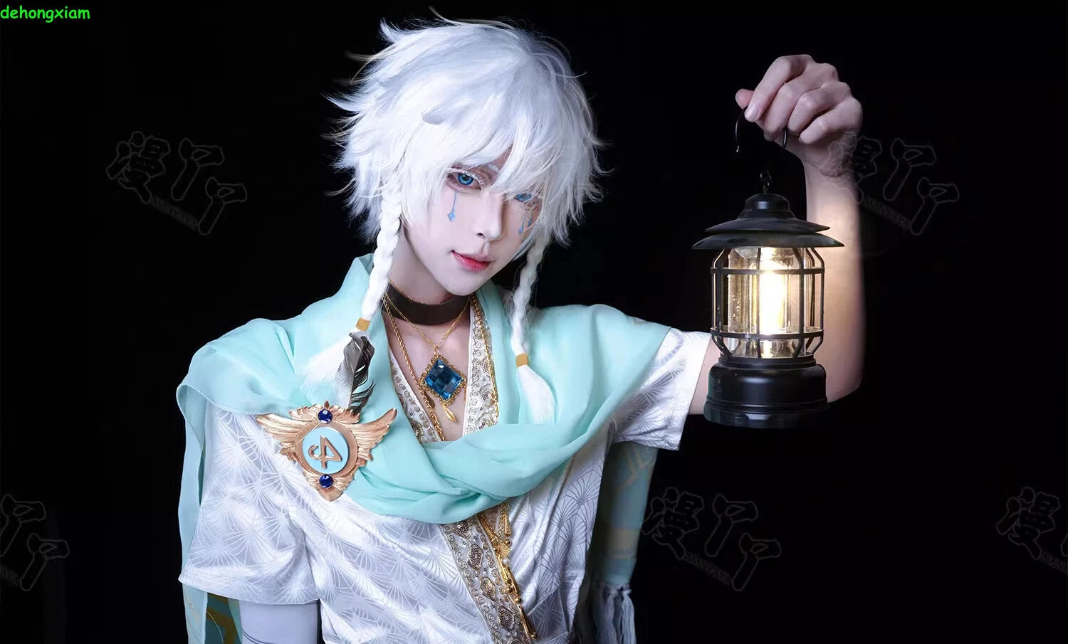 Identity Ⅴ Eli Clark Seer Skin White Prophet Cosplay Costume Outfit Clothes Set 07FC0E-D4 - KOEEK