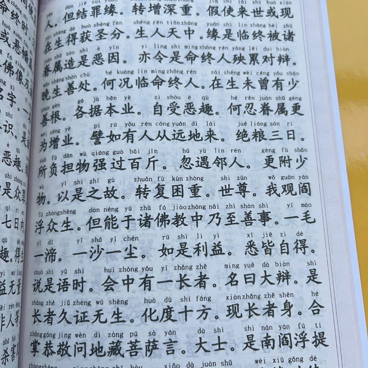 Ksitigarbha Sutra Simplified Two-Color Pinyin Ksitigarbha Bodhisattva Sutra 07FC0E-D4 - KOEEK