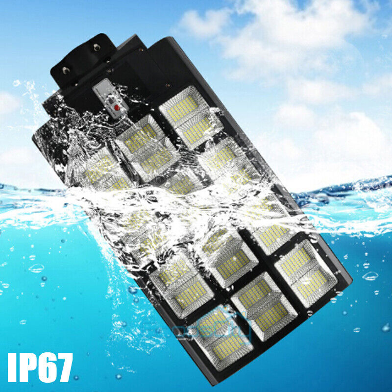 ny 10000000LM LED Solar Road Street Flood Light Utendørs Hage Hage Lampe Vanntett