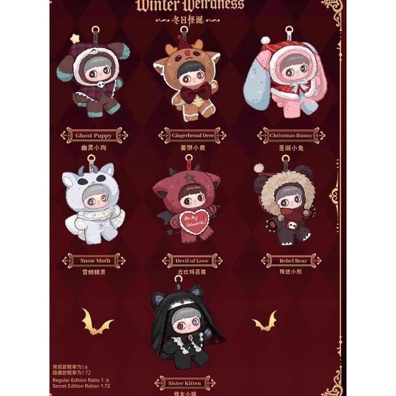 MayMei Winter Weirdness Series Confirmed Blind Box Plush Toy Pendant Figure Gift 07FC0E-D4 - KOEEK