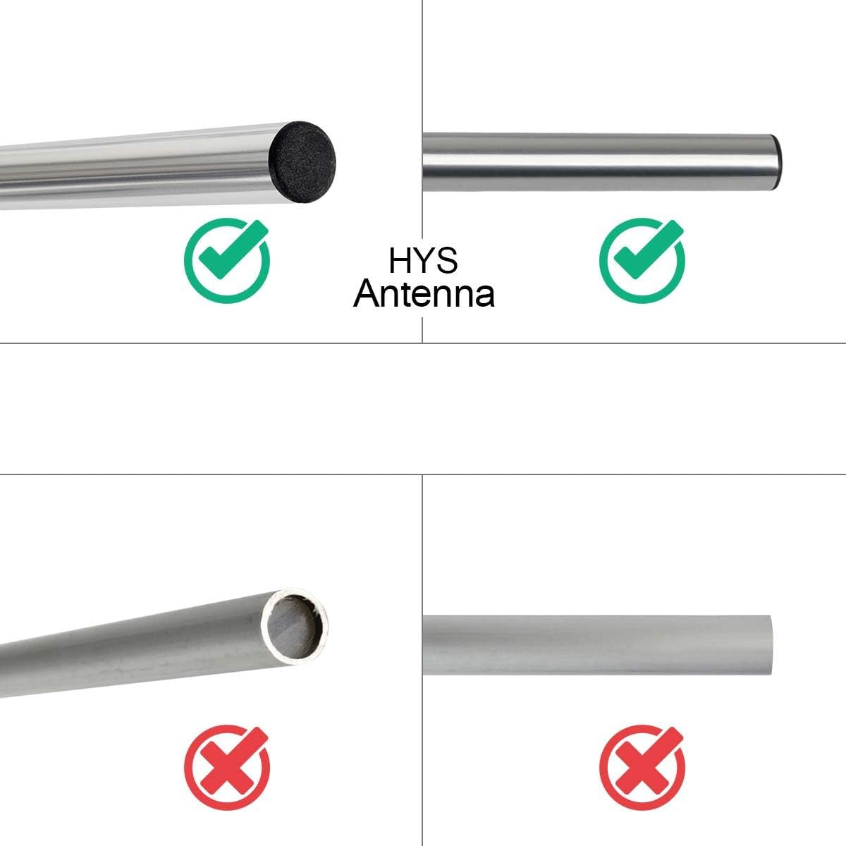 new HYS Dual Band Yagi Antenna, 2Meter 70CM 144/430Mhz 9.5/11.5dBi Outdoor Silver HYS - KOEEK