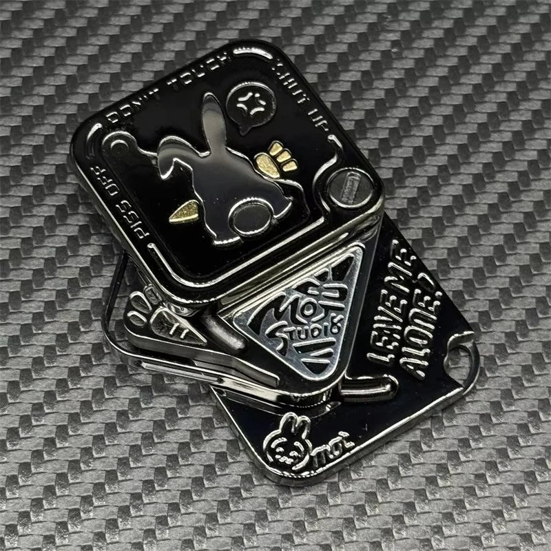 Novel Angry Rabbit EDC Fidget Slider Three-Layer Side Push Haptic Slider 07FC0E-D4 - KOEEK