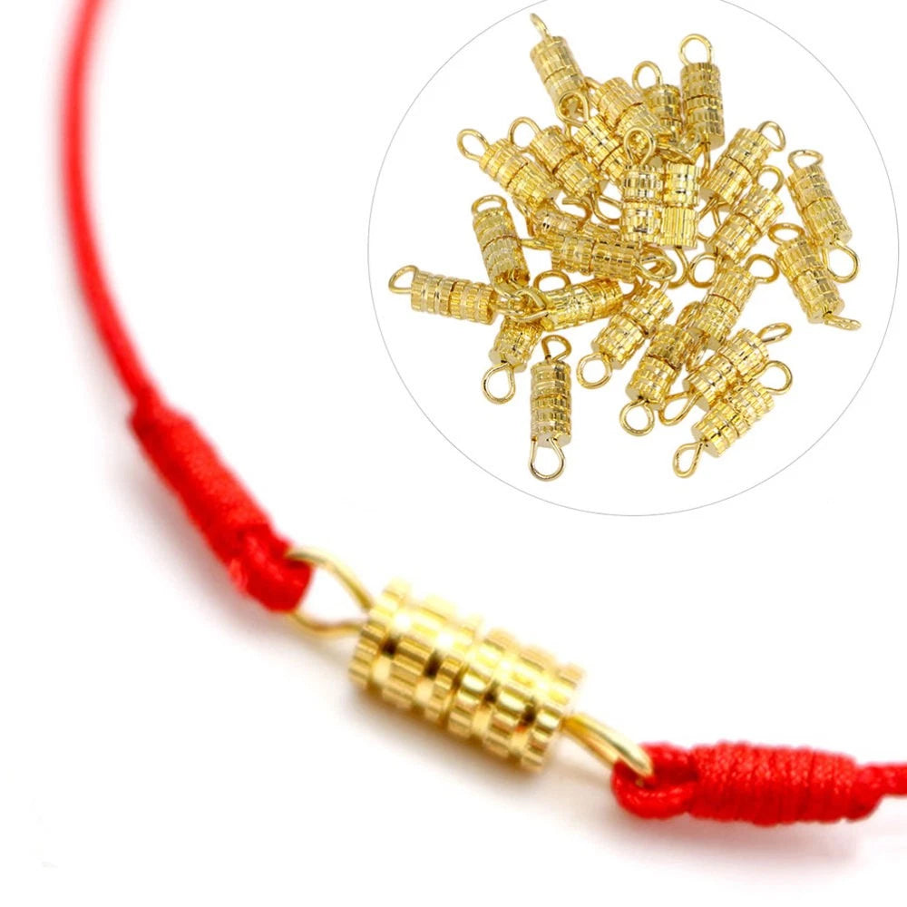 5 Bags Bracelet Clasp Connectors Barrel Screw Type Clasps for Necklace 07FC0E-D4 - KOEEK