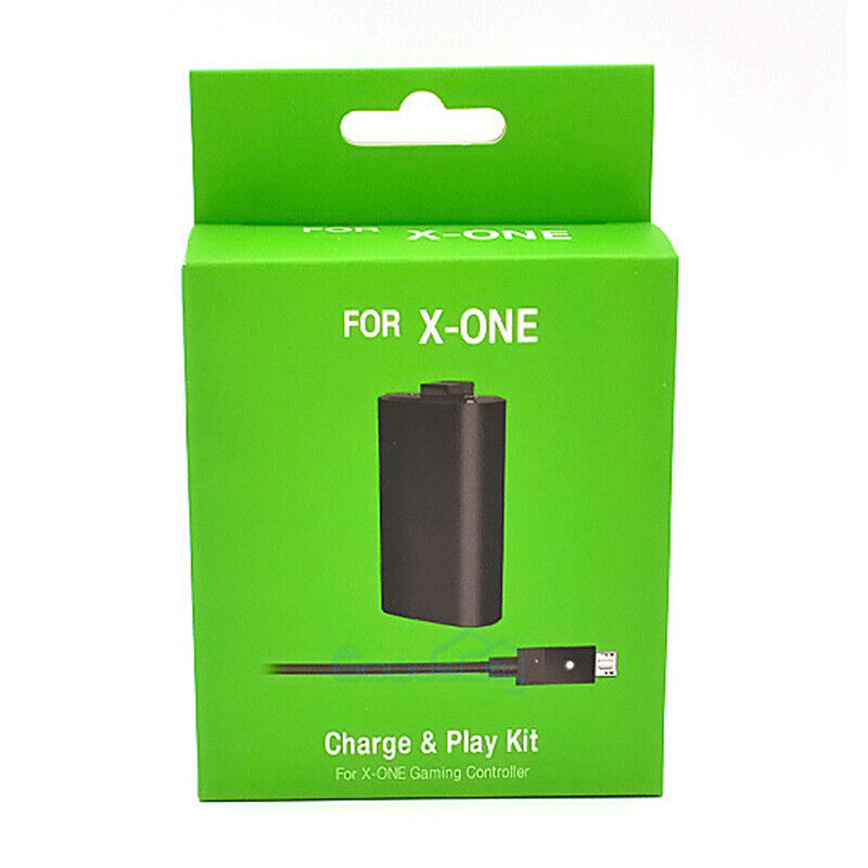 nytt for Microsoft Xbox One oppladbart batteri + USB-ladekabel Xbox One -