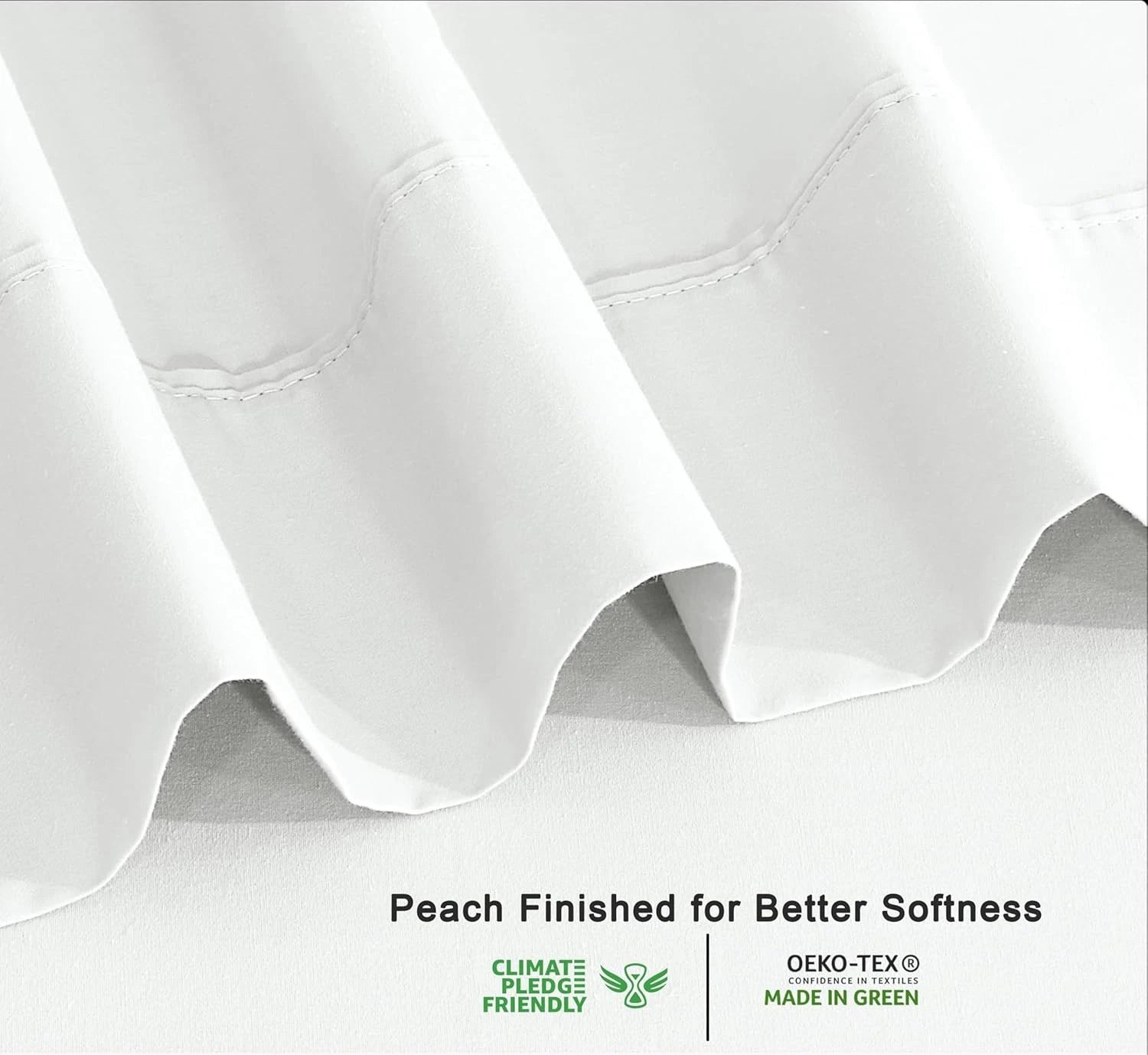 organic cotton sheets (queen size), plain weave, 4-piece set 07FC0E-D4 - KOEEK