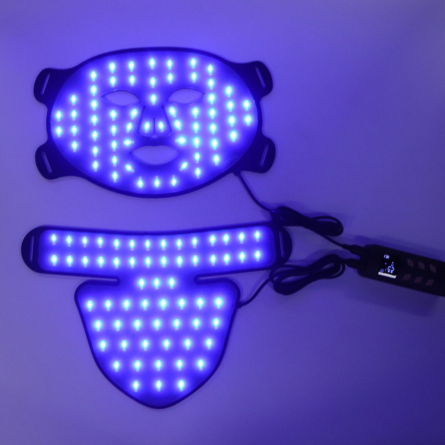 new LED Light Face Device With Neck Scarf Silicone Lightweight 4 Colors LED Ligh HGF koeek - KOEEK