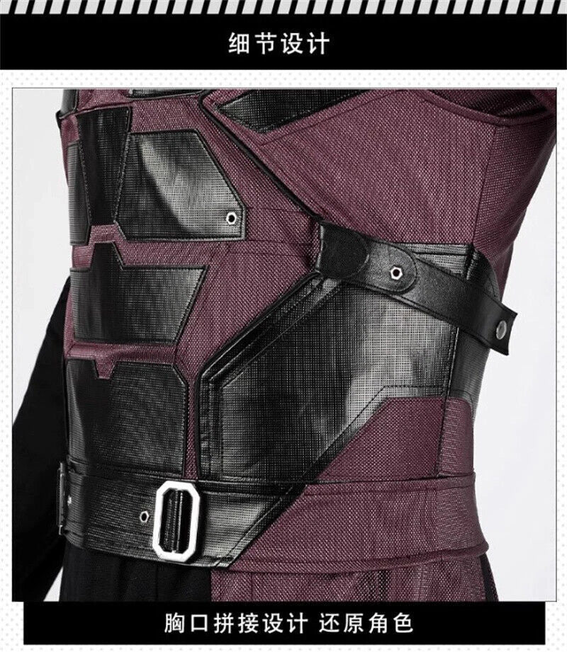 Marvel Comics Daredevil Cosplay Costume Outfits Jumpsuit Suit Carnival Halloween 07FC0E-D4 - KOEEK