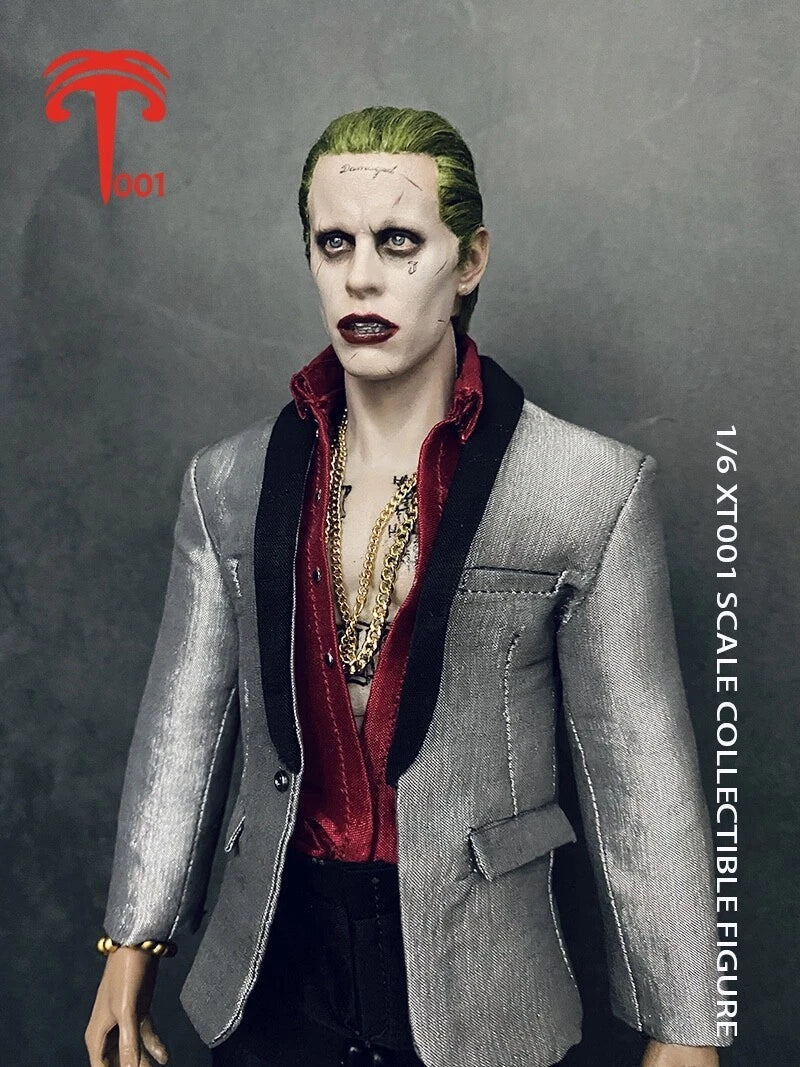 XT001 1:6 Joker Jared Leto Grey Suit Set 12inch Male Action Figure Doll Toy Gift 07FC0E-D4 - KOEEK