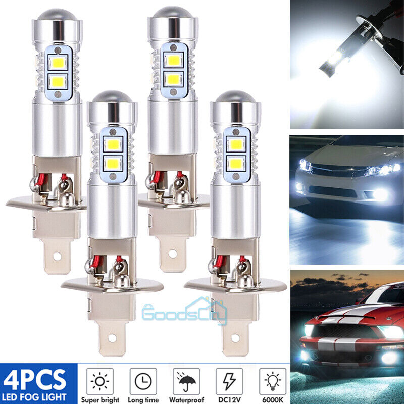 nye 6000K Luces Fuertes Para Auto Coche Luz Carro Pærer H1 LED SUPER Blanco