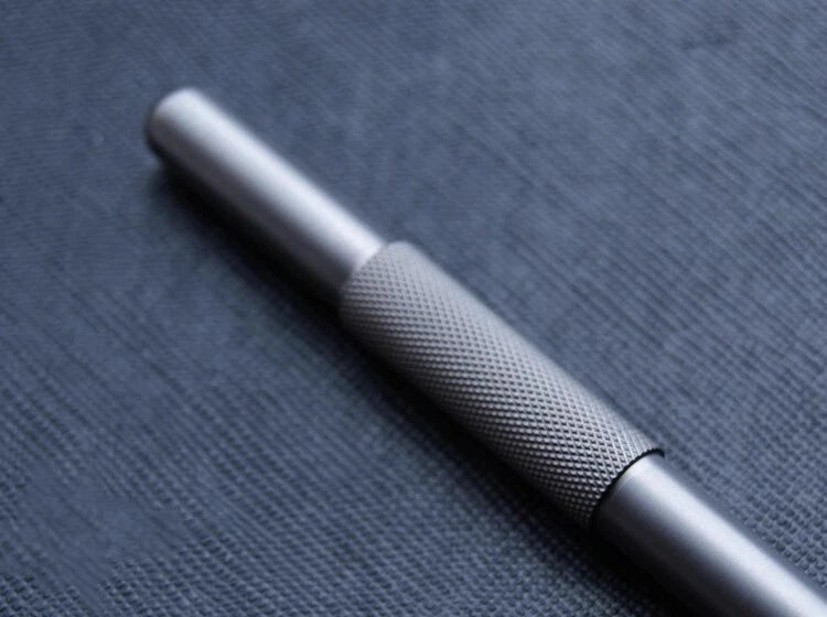Frosted Titanium Alloy Snuff Pipe Snuff Tube Snuff Straw Snuff Snorkel EDC Tool 07FC0E-D4 - KOEEK
