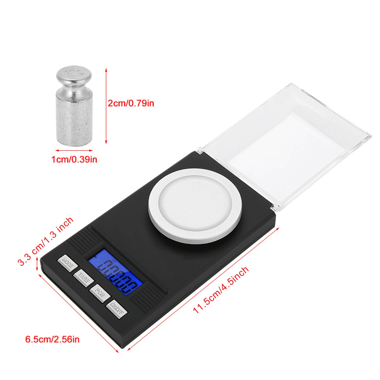 new Mini Portable High Accuracy 0.001g Pocket Jewelry Scale With LED Digital koeek - KOEEK