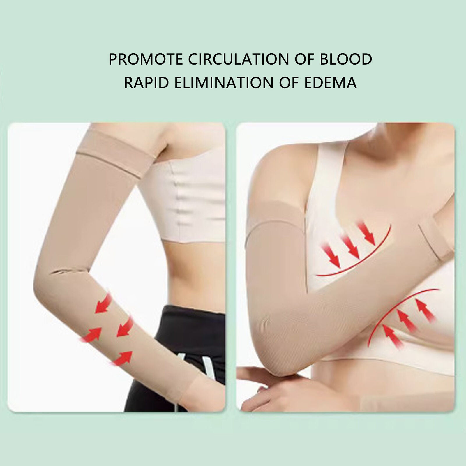 new Lymphedema Arm Compression Sleeve High Elasticity Lipid Edema Post Surgery R HPT koeek - KOEEK