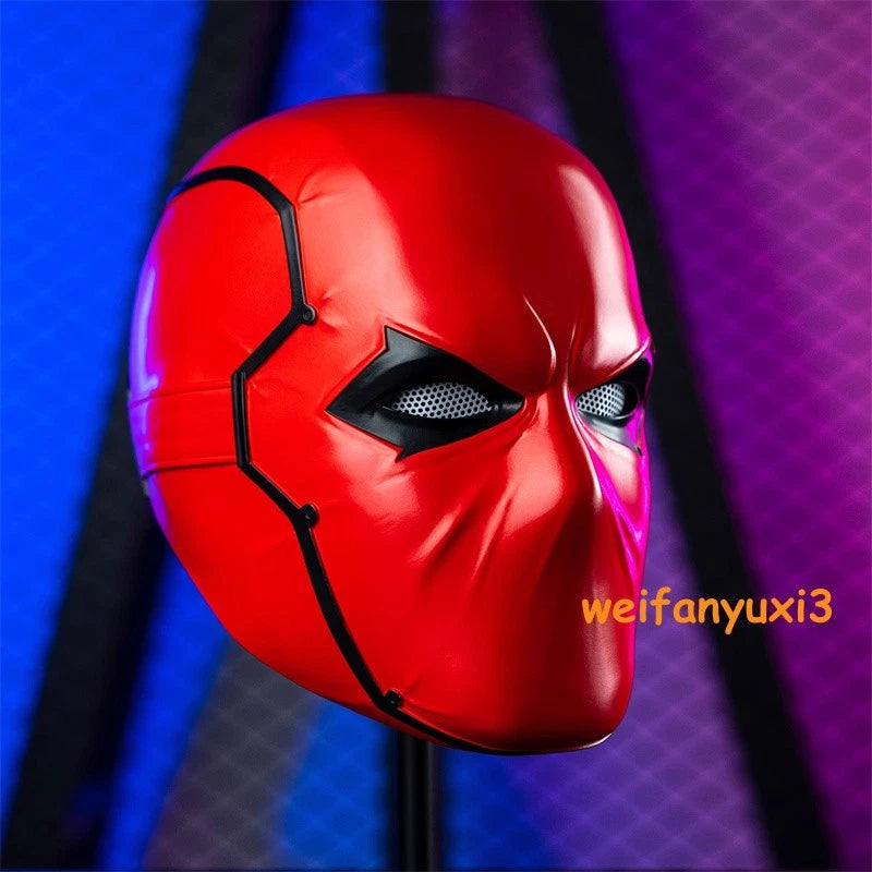 Halloween Red Hood Mask Cosplay Batman Superhero 1/1 Helmet Marvel Wearable 07FC0E-D4 - KOEEK